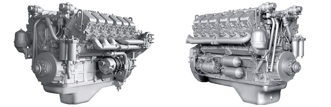 Семейство тяжелых V-образных 12-цилиндровых дизельных двигателей